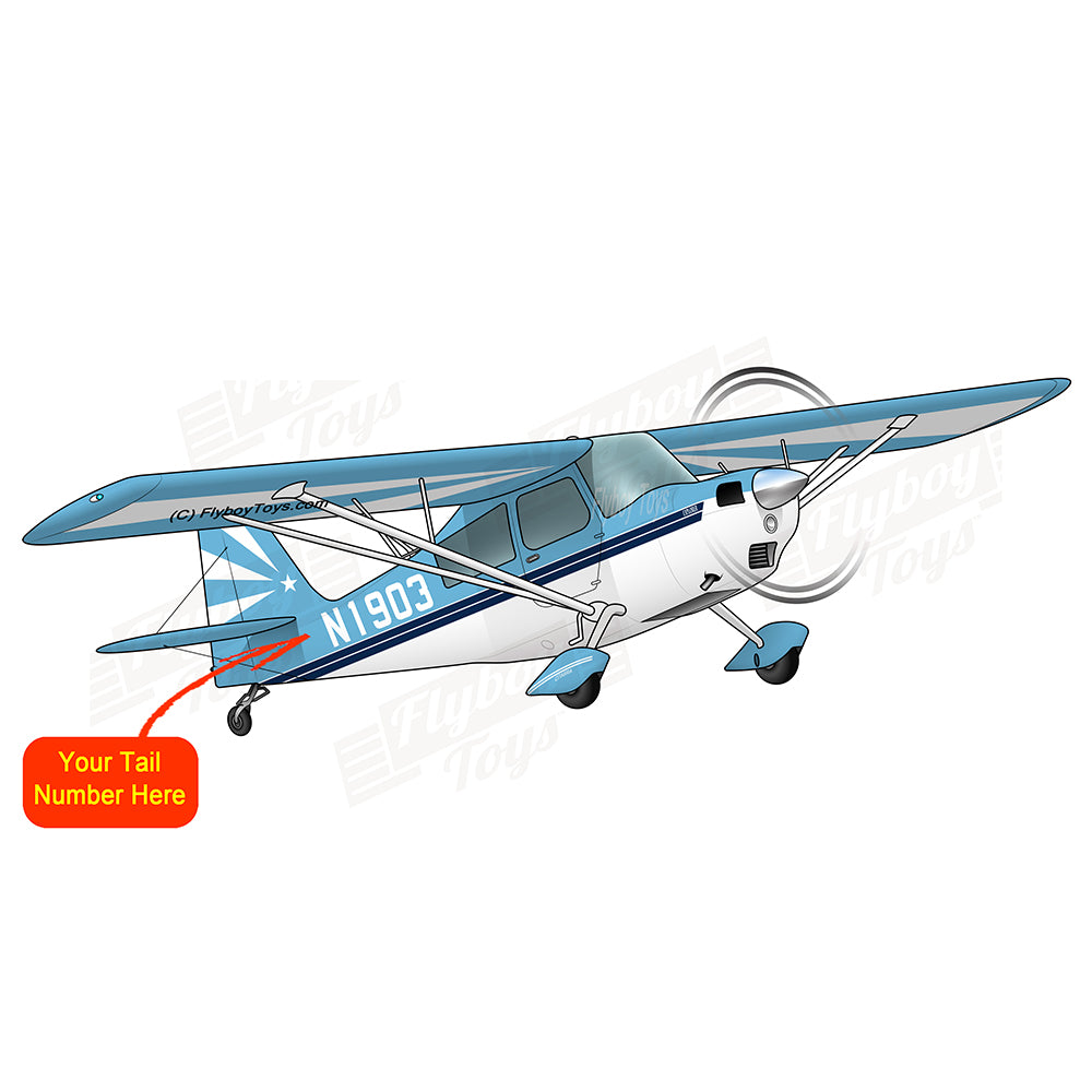 Flyboy Toys Airplane Design (Blue/Black) - AIR1D53817GCBC-BB1