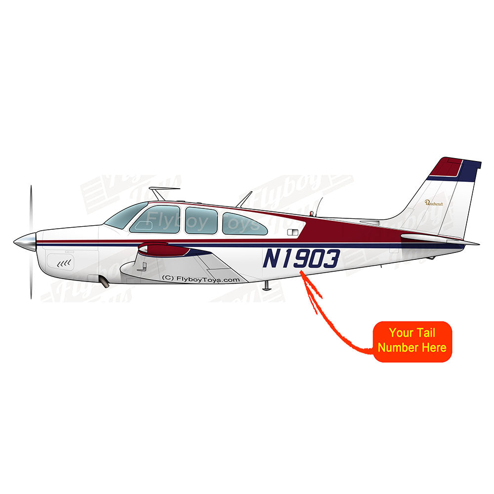 Airplane Design (Burgundy/Blue) - AIR2552FEE33A-BB1