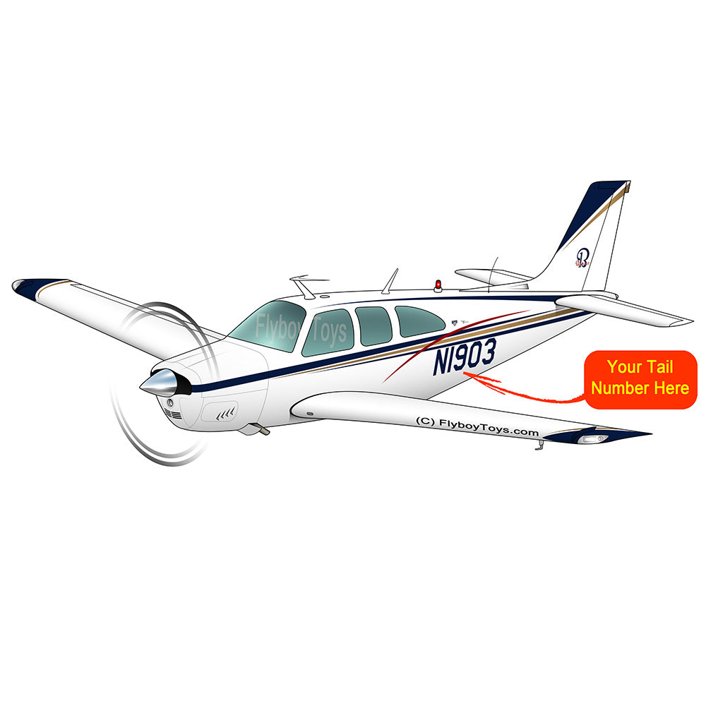 Airplane Design (Blue/Gold) - AIR2552FEE33A-BRG1