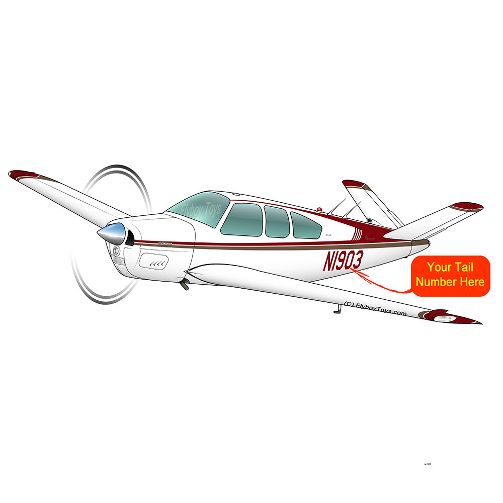 Flyboy Toys Airplane Design (Red/Grey) - AIR2552FEK35-RG2