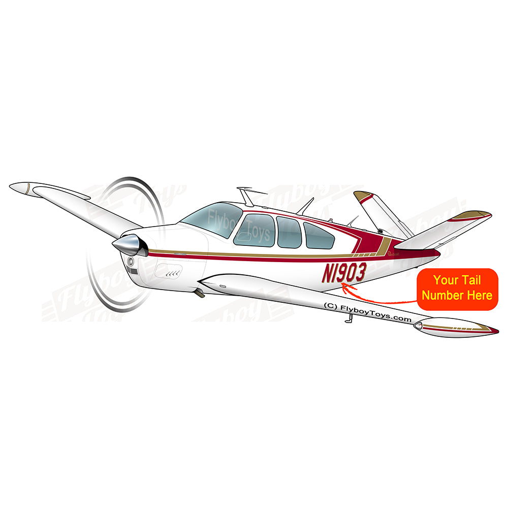 Airplane Design (Maroon/Gold) - AIR2552FEV35B-MG1