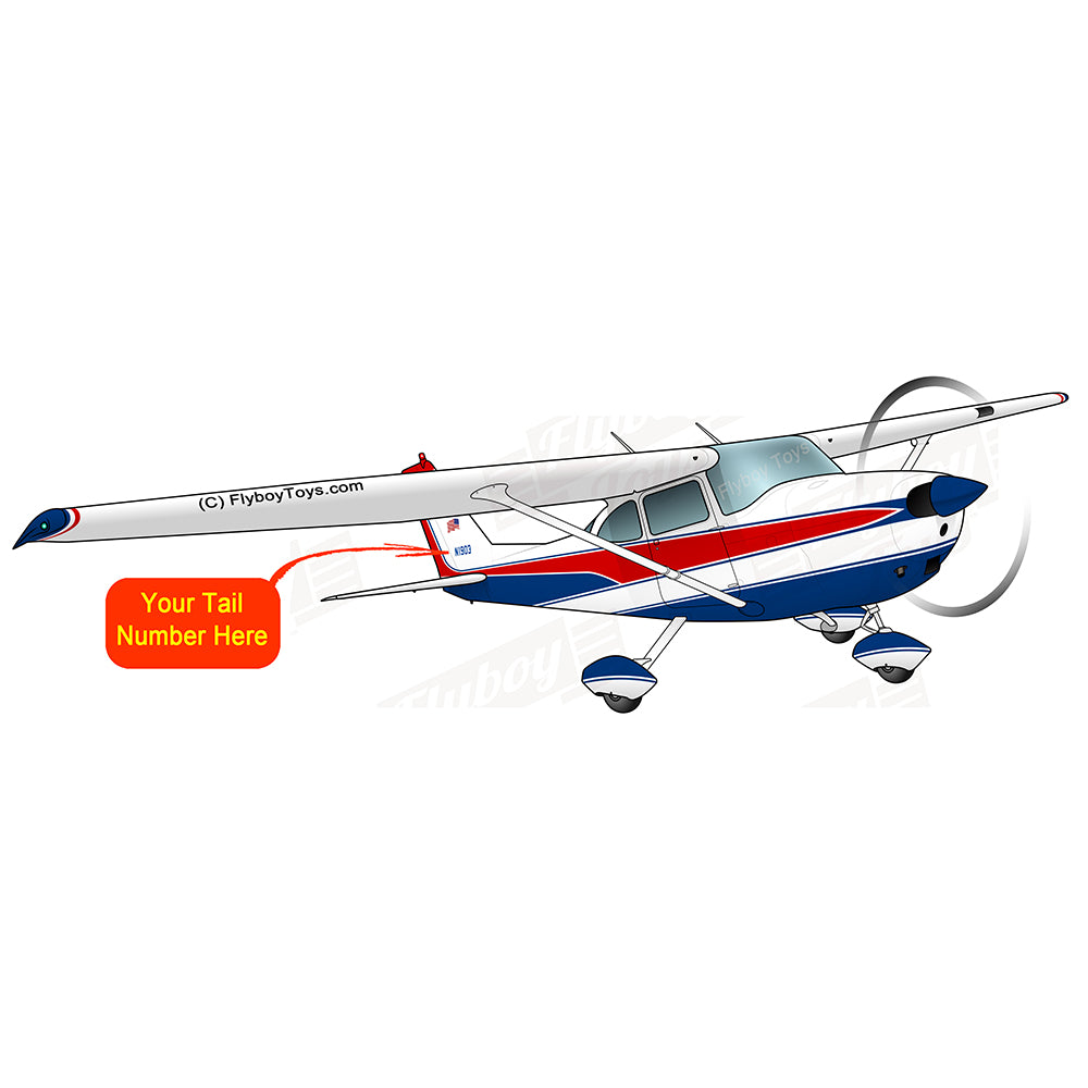 Flyboy Toys Airplane Design (Red/Blue) - AIR35JJ172F-RB1