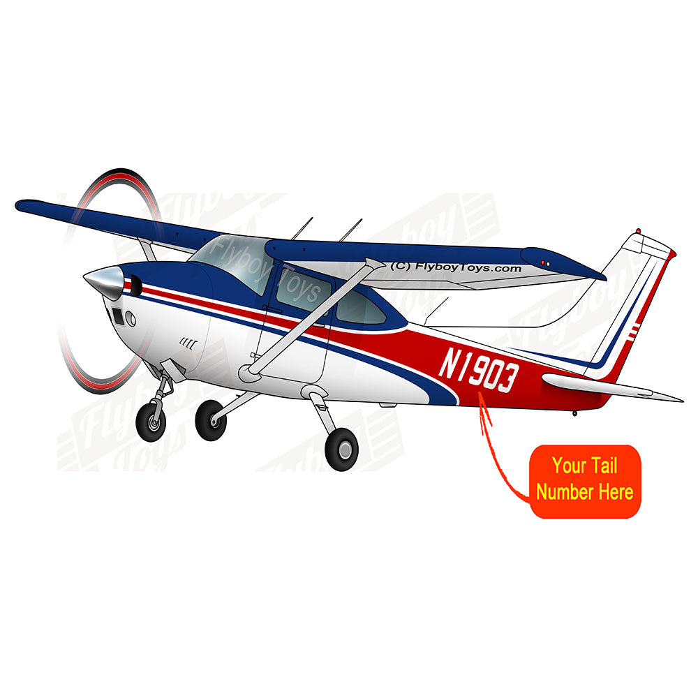 Airplane Design (Blue/Red) - AIR35JJ182Q-BR1