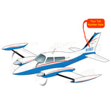 Airplane Design (Blue/Grey/Red) - AIR35JJ310R-BGR1