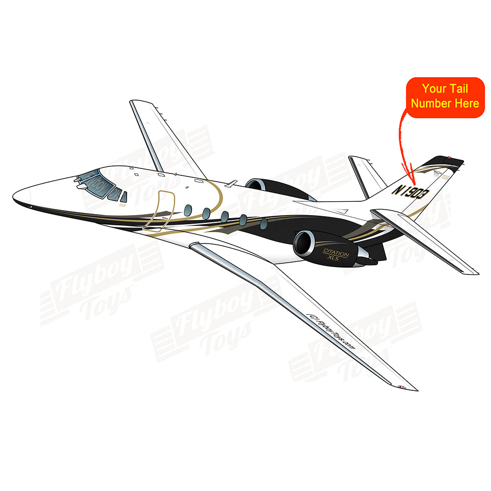 Airplane Design (Black/Gold) - AIR35JJ39K1K9FEXLS-BG1