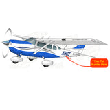 Airplane Design (Blue/Silver) - AIR35JJT2068-BS3