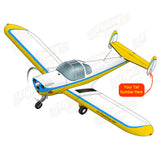 Flyboy Toys Airplane Design (Yellow/Blue/White) - AIR5I3415C-YBW1