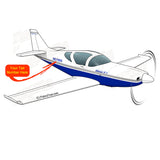Airplane Design (Blue/Grey) - AIR7C1II-BG1