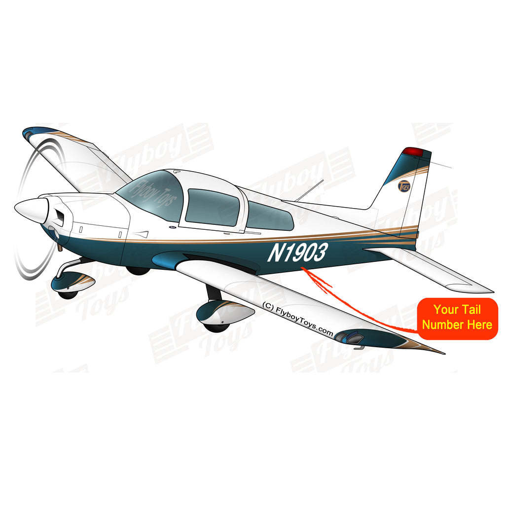 Flyboy Toys Airplane Design (Blue Green/ Tan) - AIR7ILK97AA1-BGT1