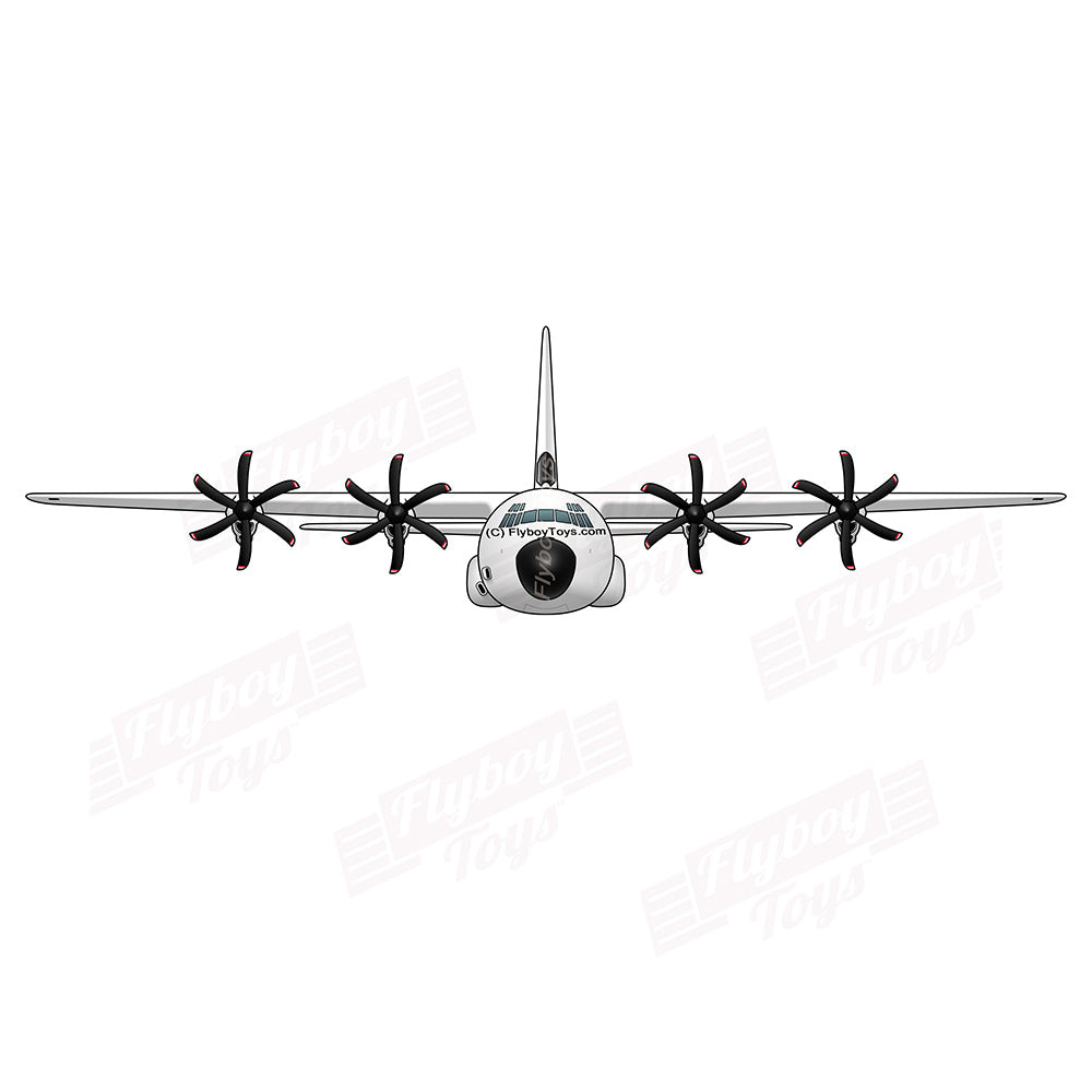 Flyboy Toys Airplane Design (White/Black) - AIRCF385ILM100J-WB1