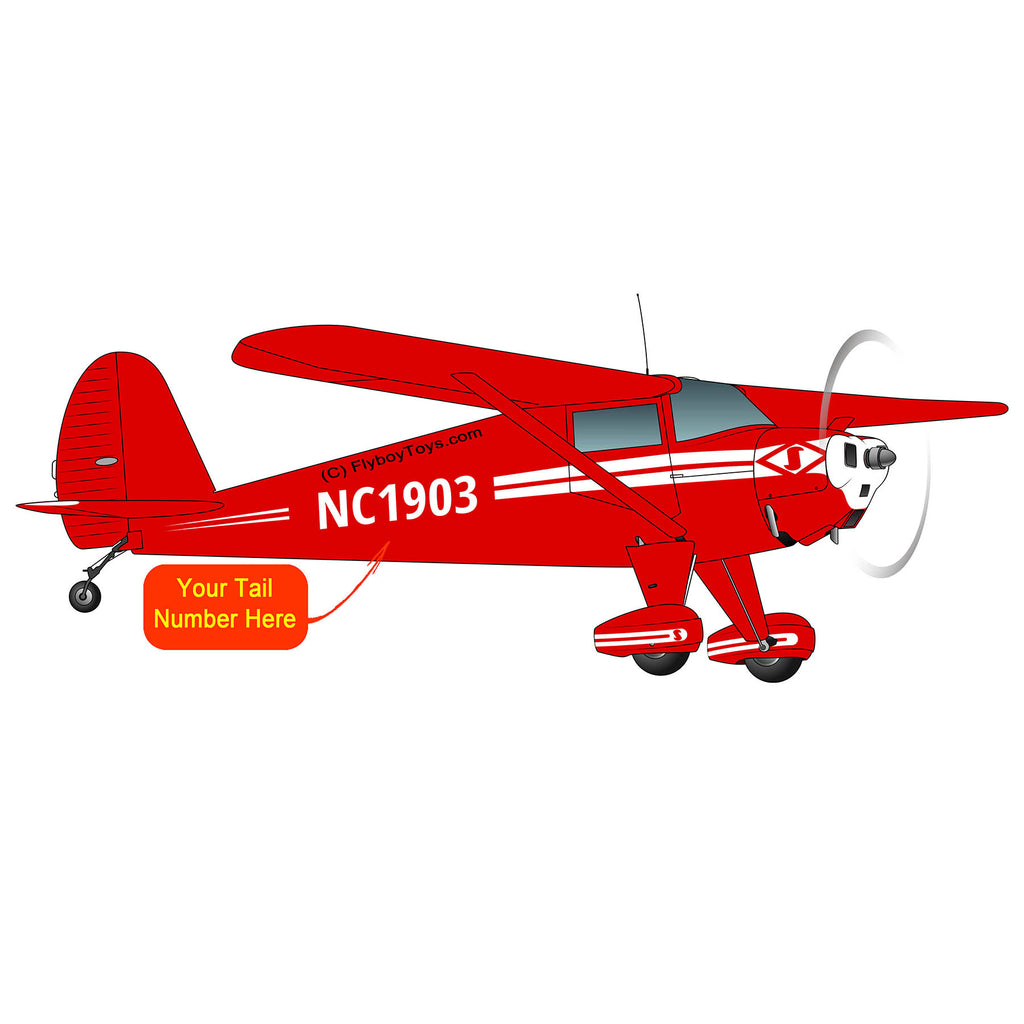 Flyboy Toys Airplane Design (Red #3) - AIRCLJ8A-R3