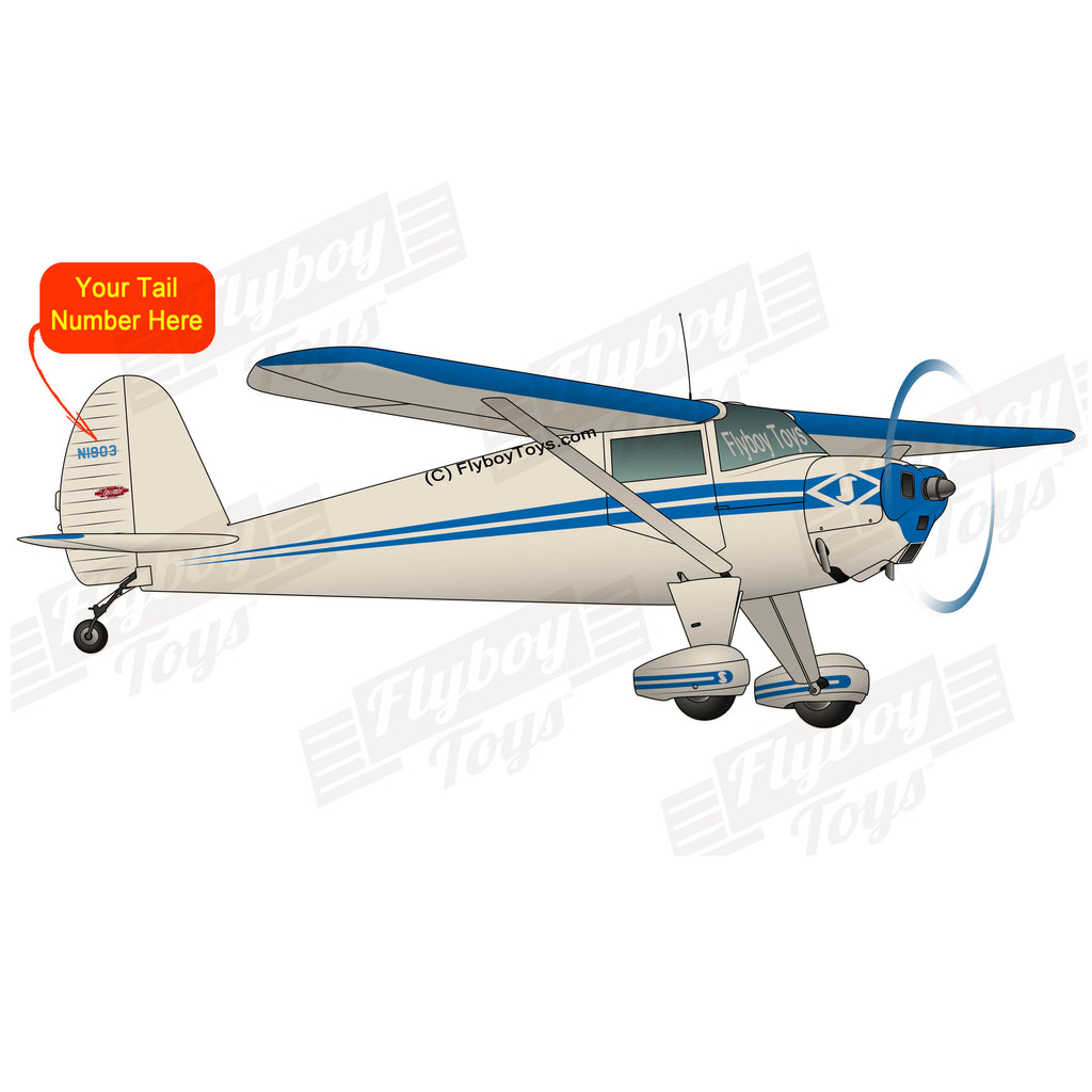 Flyboy Toys Airplane Design (Blue) - AIRCLJ8F-B1