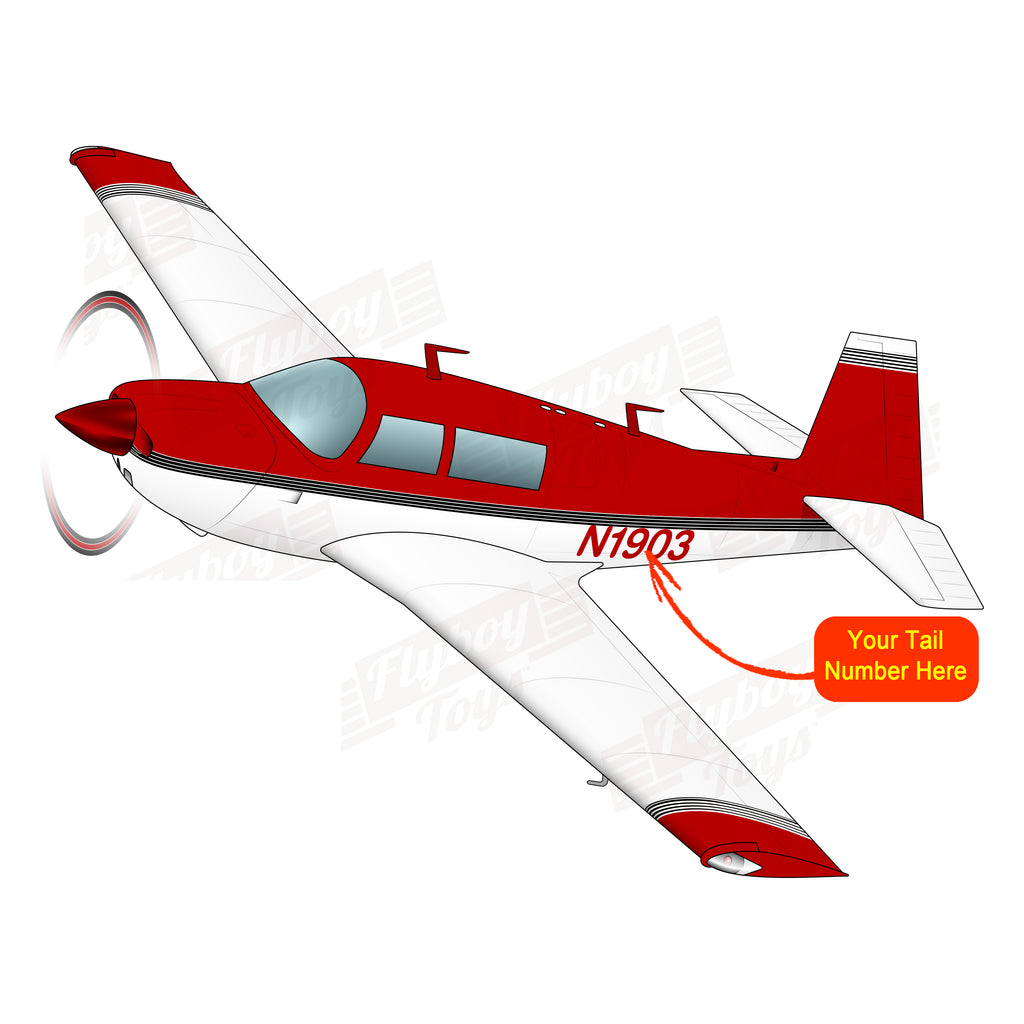 Airplane Design (Red/Black) - AIRDFFM20E-RB2