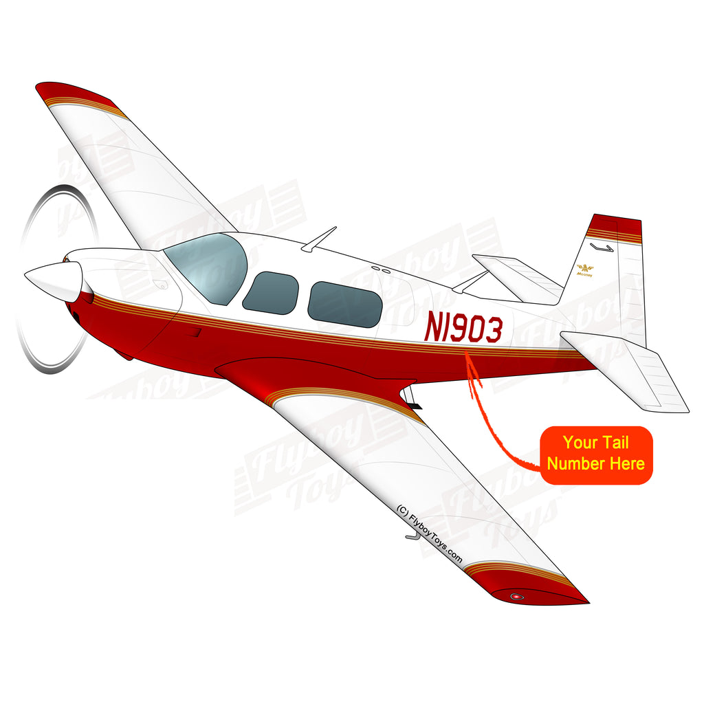 Airplane Design (Red/Gold) - AIRDFFM20J-RG4