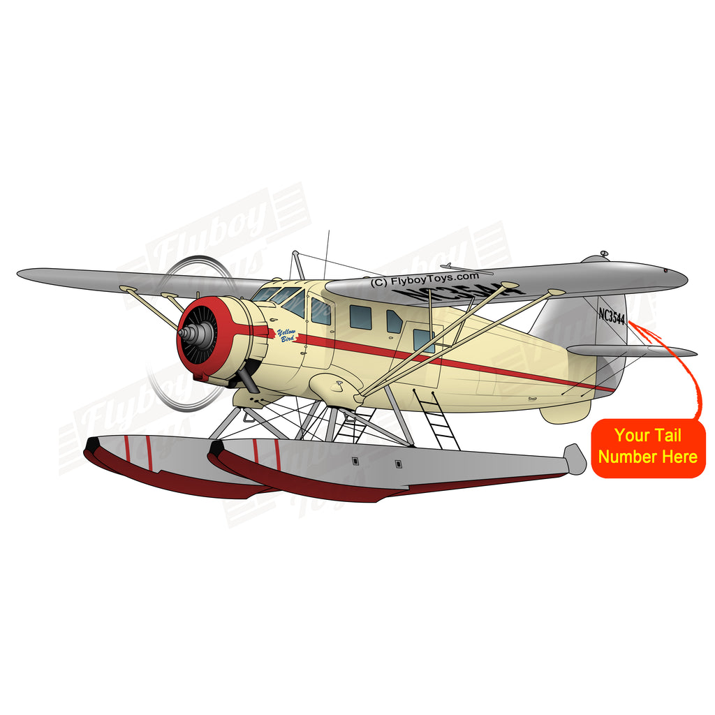 Flyboy Toys Airplane Design (Yellow/Red) - AIREFFEFIFL-YR1