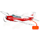 Airplane Design (Red) - AIRG9G3FD250-R1