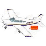 Airplane Design (Purple/Gold) - AIRG9GN1I-PG1