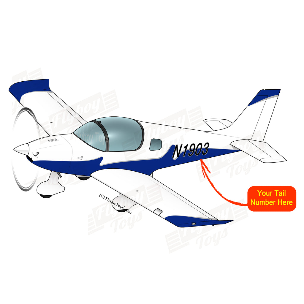 Flyboy Toys Airplane Design (Blue/Grey) - AIRJC92-BG1
