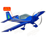 Flyboy Toys Airplane Design (Blue/Grey) - AIRM1EIM14-BG1