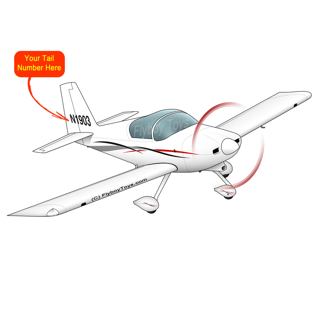 Flyboy Toys Airplane Design (Red/Grey) - AIRM1EIM9A-RG2