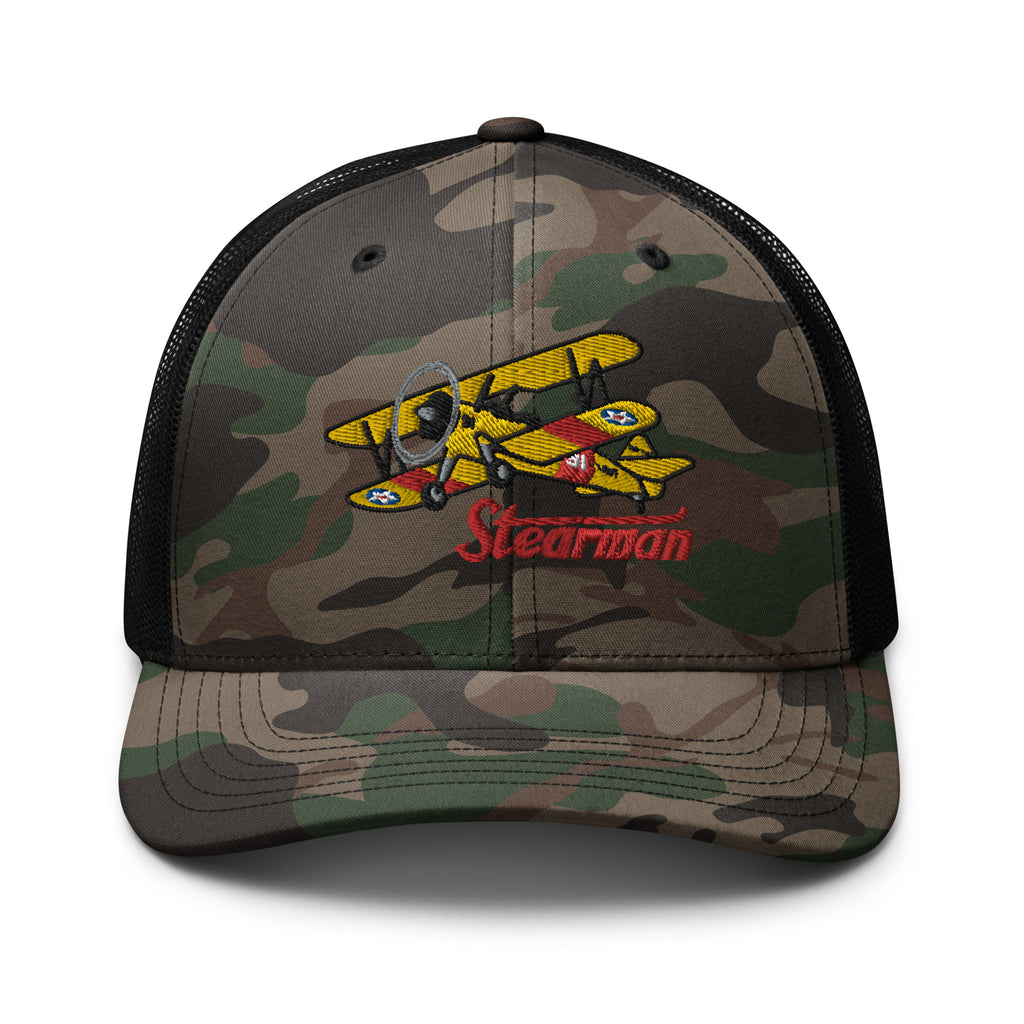Custom Airplane Camouflage Trucker Hat