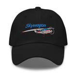Airplane Embroidered Distressed Cap AIR35JJ180-RG3 - Personalized w/ Your N#