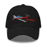 Airplane Embroidered Distressed Cap AIRG9GKFD-R2 - Personalized w/ Your N#