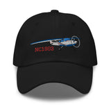 Airplane Embroidered Classic Cap AIR35JJ172-BR6 - Personalized w/ Your N#