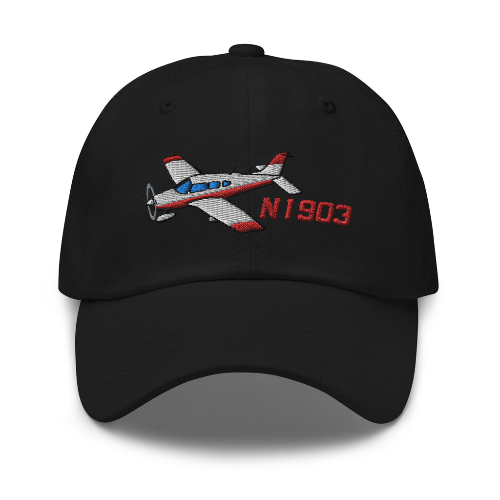Airplane Embroidered Classic Cap (AIRGRGN1I_EMB)) - Personalized with N#