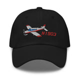 Airplane Embroidered Classic Cap (AIRGRGN1I_EMB)) - Personalized with N#