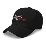 Airplane Embroidered Classic Cap (AIRGRGN1I_EMB)) - Personalized with N#