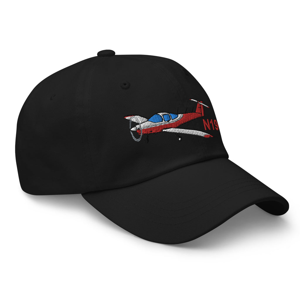 Airplane Embroidered Distressed Cap AIRG9GKFD-R2 - Personalized w/ Your N#