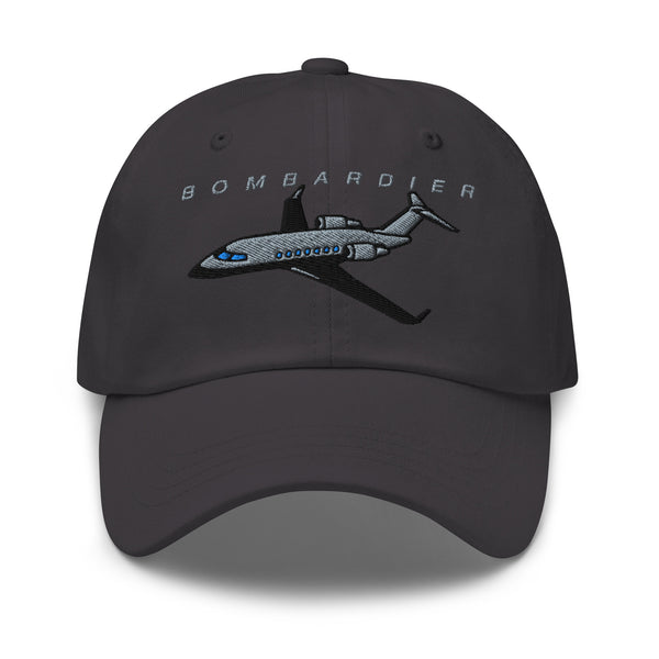 Bombardier Challenger 604 Airplane Embroidered Classic Cap - Add