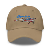 Airplane Embroidered Distressed Cap AIR35JJ180-RG3 - Personalized w/ Your N#