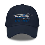 Glasair Sportsman 2 Airplane Embroidered Classic Cap - Add Your N#