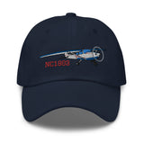 Airplane Embroidered Classic Cap AIR35JJ172-BR6 - Personalized w/ Your N#