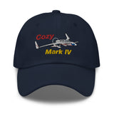 Rutan Long-EZ Cozy Mark IV Embroidered Custom Classic Cap AIRILK3FQ-RB1 - Add your N#