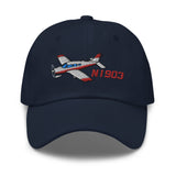 Airplane Embroidered Classic Cap (AIRGRGN1I_EMB)) - Personalized with N#