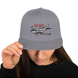 Airplane Embroidered Custom Classic Snapback (AIR255B9E90-BG3) - Add your N#