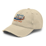 Bad Ass Pilot Dad Custom Airplane Distressed Hat