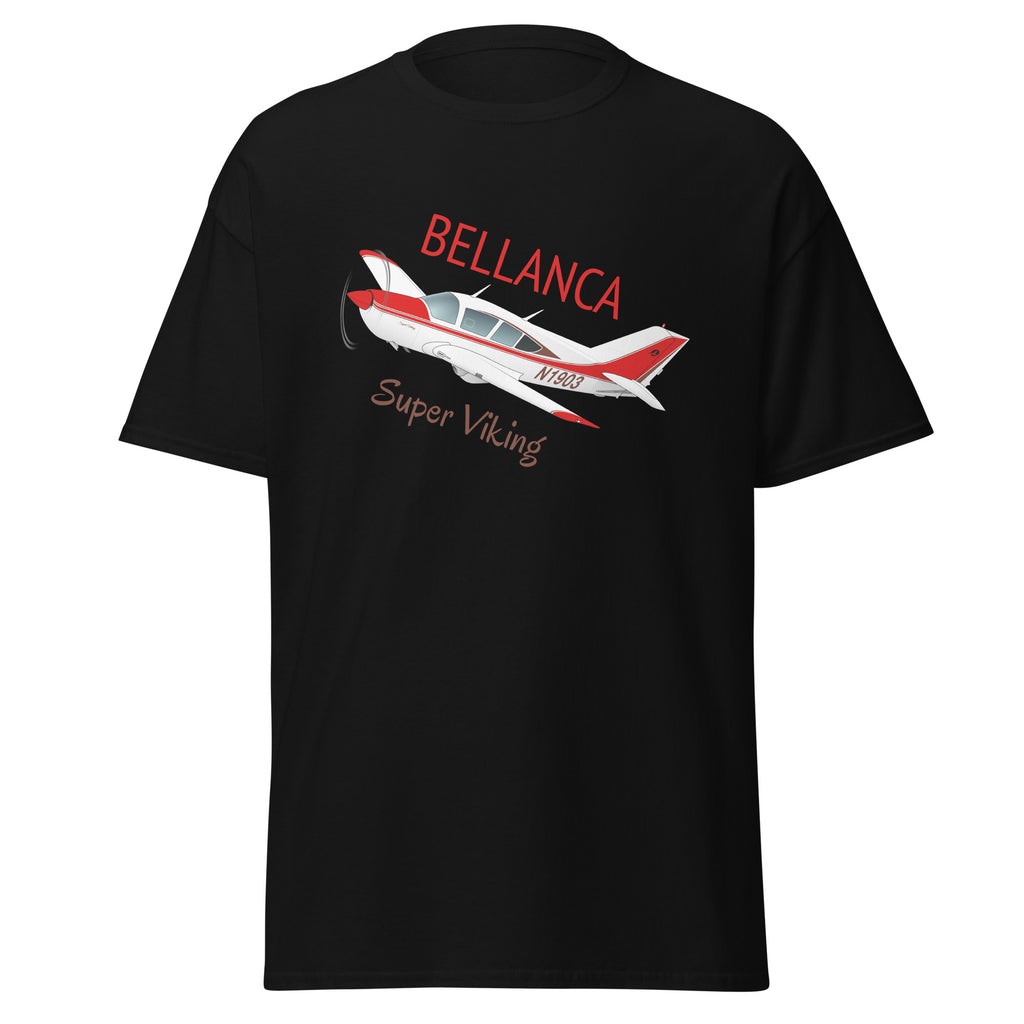 Bellanca Super Viking (Blue) Custom Airplane T-shirt AIR25CJLGM9B - Personalized with N#
