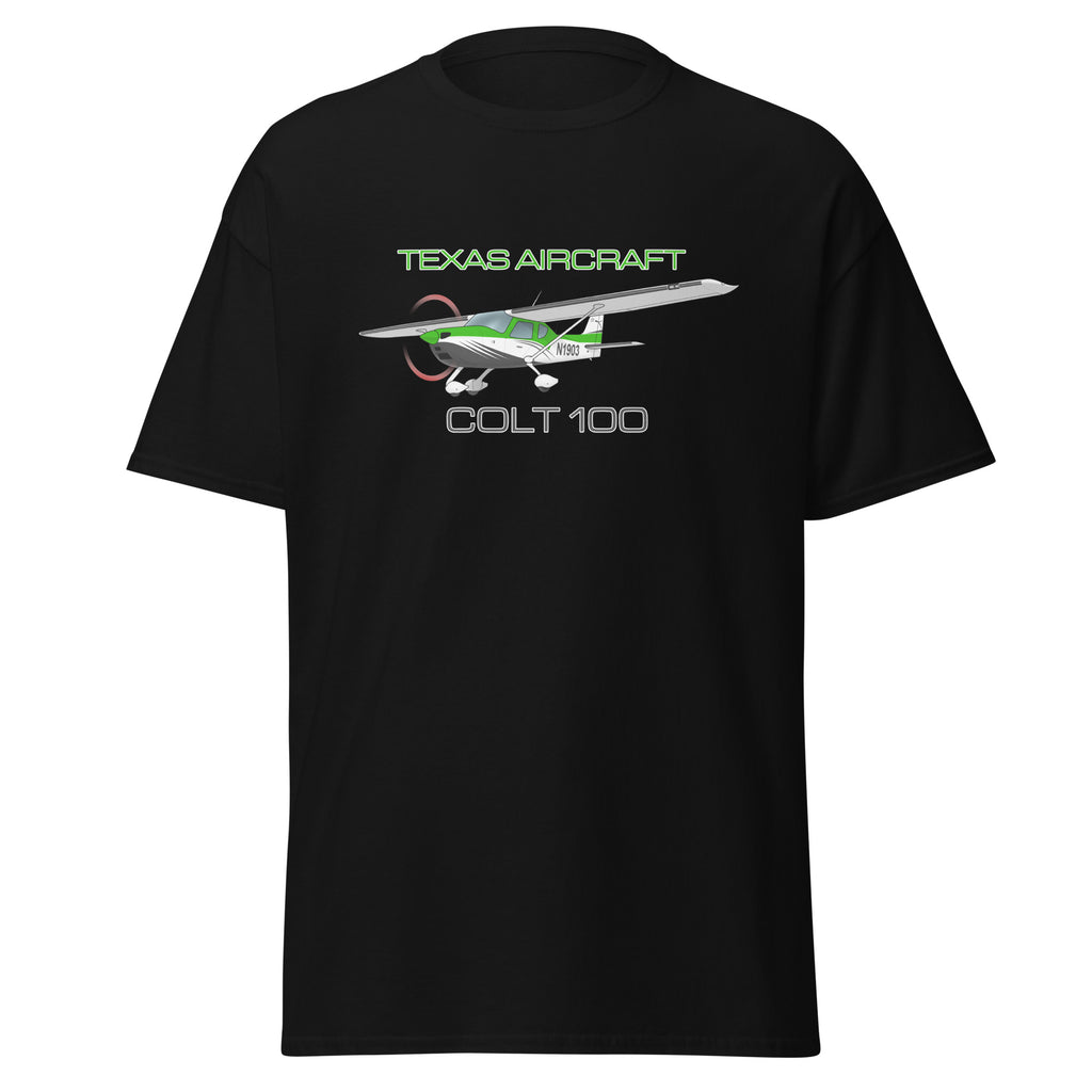 Custom Texas Aircraft Colt 100 Airplane T-shirt - Personalized with Your N#
