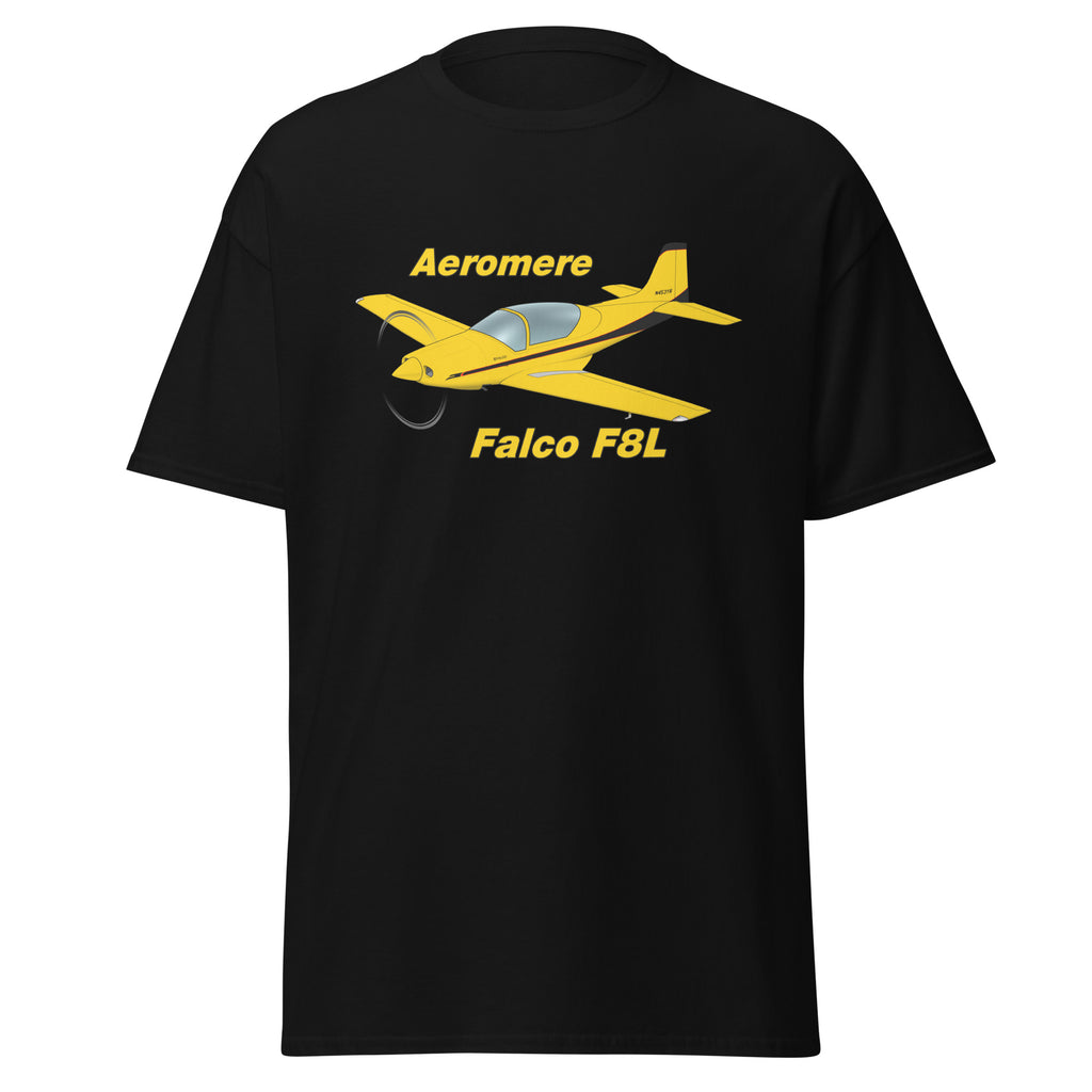 Custom Aeromere F8L Falco Airplane T-shirt - Personalized with Your N#