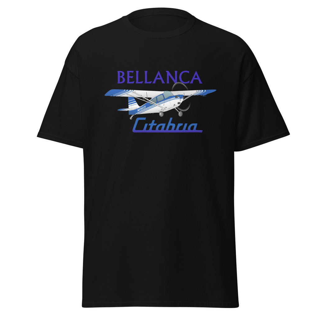 Bellanca Citabria 7KCAB (Blue) Airplane T-Shirt - Personalized w/ Your N#