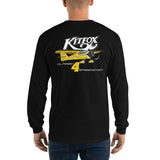 Custom Gildan Long Sleeve Shirt (Left Chest & Black Print) – Customize with Your Aircraft N#