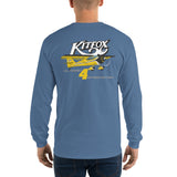 Custom Gildan Long Sleeve Shirt (Left Chest & Black Print) – Customize with Your Aircraft N#