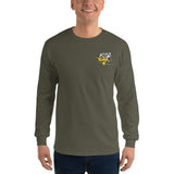 Custom Gildan Long Sleeve Shirt (Left Chest & Black Print) – Customize with Your Aircraft N#