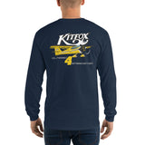 Custom Gildan Long Sleeve Shirt (Left Chest & Black Print) – Customize with Your Aircraft N#