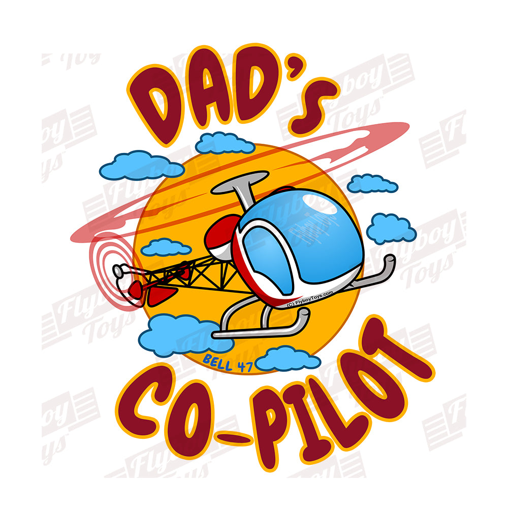 Dad's Co-Pilot B47 (Red) Helicopter Design - KDAD-HELI25C47-R1