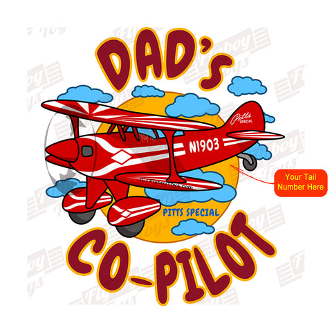 Dad's Co-Pilot Bi-Wing (Red) Airplane Design